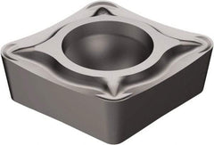 Sandvik Coromant - CCMT32.52 UM Grade 5015 Cermet Turning Insert - Uncoated, 80° Diamond, 3/8" Inscr Circle, 5/32" Thick, 1/32" Corner Radius - Americas Industrial Supply