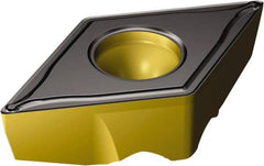 Sandvik Coromant - TRDC1304 F Grade 1515 Carbide Turning Insert - TiCN/Al2O3/TiN Finish, 55° Triangle, 13mm Inscr Circle, 3/16" Thick, 1/64" Corner Radius - Americas Industrial Supply
