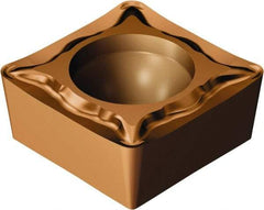 Sandvik Coromant - SCMT32.52 UM Grade 1115 Carbide Turning Insert - TiAlN/AlCr2O3 Finish, 90° Square, 3/8" Inscr Circle, 5/32" Thick, 1/32" Corner Radius - Americas Industrial Supply