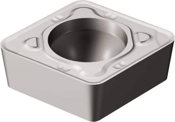 Sandvik Coromant - CCMT32.52 KR Grade H13A Carbide Turning Insert - Uncoated, 80° Diamond, 3/8" Inscr Circle, 5/32" Thick, 1/32" Corner Radius - Americas Industrial Supply