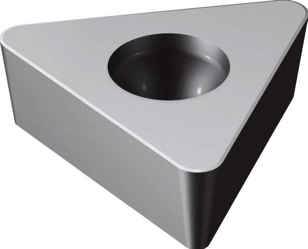 Sandvik Coromant - TCMW32.51 Grade H13A Carbide Turning Insert - Uncoated, 60° Triangle, 3/8" Inscr Circle, 5/32" Thick, 1/64" Corner Radius - Americas Industrial Supply