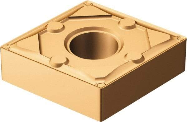 Sandvik Coromant - CNMG431 WF Grade 1115 Carbide Turning Insert - TiAlN/AlCr2O3 Finish, 80° Diamond, 1/2" Inscr Circle, 3/16" Thick, 1/64" Corner Radius - Americas Industrial Supply