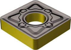 Sandvik Coromant - SNMG433 KM Grade 3210 Carbide Turning Insert - TiCN/Al2O3/TiN Finish, 90° Square, 1/2" Inscr Circle, 3/16" Thick, 3/64" Corner Radius - Americas Industrial Supply