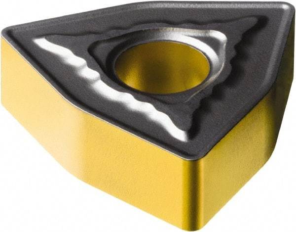 Sandvik Coromant - WNMG432 MR Grade 4335 Carbide Turning Insert - TiCN/AI2O3/TiN Finish, 80° Trigon, 1/2" Inscr Circle, 3/16" Thick, 1/32" Corner Radius - Americas Industrial Supply