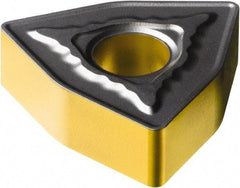 Sandvik Coromant - WNMG432 MR Grade 4335 Carbide Turning Insert - TiCN/AI2O3/TiN Finish, 80° Trigon, 1/2" Inscr Circle, 3/16" Thick, 1/32" Corner Radius - Americas Industrial Supply
