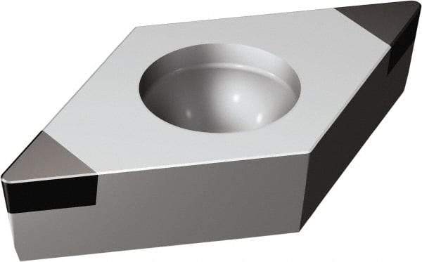 Sandvik Coromant - DCGW32.52 Grade 7025 CBN Turning Insert - 55° Diamond, 3/8" Inscr Circle, 5/32" Thick, 1/32" Corner Radius - Americas Industrial Supply