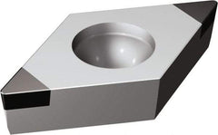 Sandvik Coromant - DCGW32.52 Grade 7025 CBN Turning Insert - 55° Diamond, 3/8" Inscr Circle, 5/32" Thick, 1/32" Corner Radius - Americas Industrial Supply