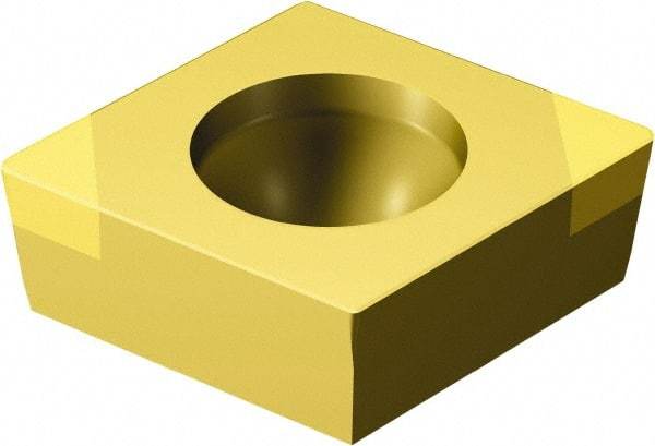 Sandvik Coromant - CCGW21.51 Grade 7015 CBN Turning Insert - TiN Finish, 80° Diamond, 1/4" Inscr Circle, 3/32" Thick, 1/64" Corner Radius - Americas Industrial Supply