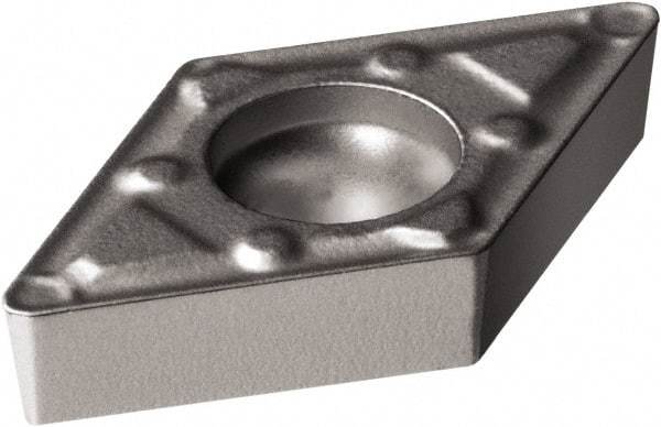 Sandvik Coromant - DCMX21.51 WF Grade 5015 Cermet Turning Insert - Uncoated, 55° Diamond, 1/4" Inscr Circle, 3/32" Thick, 1/64" Corner Radius - Americas Industrial Supply