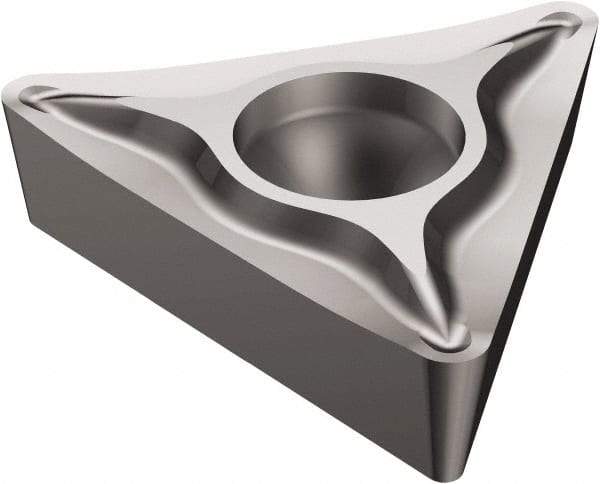 Sandvik Coromant - TCGT21.51 UM Grade H13A Carbide Turning Insert - Uncoated, 60° Triangle, 1/4" Inscr Circle, 3/32" Thick, 1/64" Corner Radius - Americas Industrial Supply