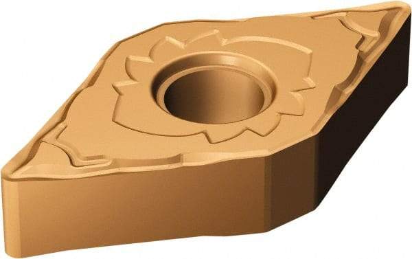 Sandvik Coromant - DNMG441 SF Grade 1125 Carbide Turning Insert - 55° Diamond, 1/2" Inscr Circle, 1/4" Thick, 1/64" Corner Radius - Americas Industrial Supply