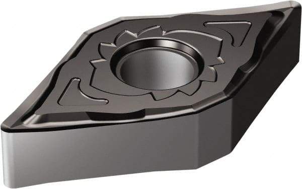 Sandvik Coromant - DNGG43.5 SGF Grade 1105 Carbide Turning Insert - TiAlN2 Finish, 55° Diamond, 1/2" Inscr Circle, 3/16" Thick, 0.1984mm Corner Radius - Americas Industrial Supply
