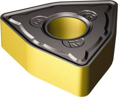 Sandvik Coromant - WNMG333 KR Grade 3205 Carbide Turning Insert - TiCN/Al2O3/TiN Finish, 80° Trigon, 1/4" Inscr Circle, 3/16" Thick, 3/64" Corner Radius - Americas Industrial Supply