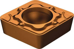 Sandvik Coromant - CCMT32.51 WM Grade 1115 Carbide Turning Insert - TiAlN/AlCr2O3 Finish, 80° Diamond, 3/8" Inscr Circle, 5/32" Thick, 1/64" Corner Radius - Americas Industrial Supply