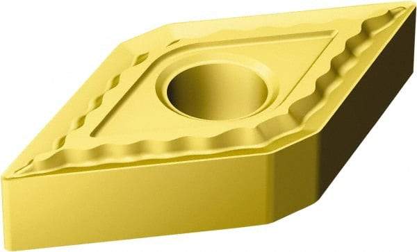 Sandvik Coromant - DNMG331 QM Grade 235 Carbide Turning Insert - TiCN/TiN Finish, 55° Diamond, 3/8" Inscr Circle, 3/16" Thick, 1/64" Corner Radius - Americas Industrial Supply