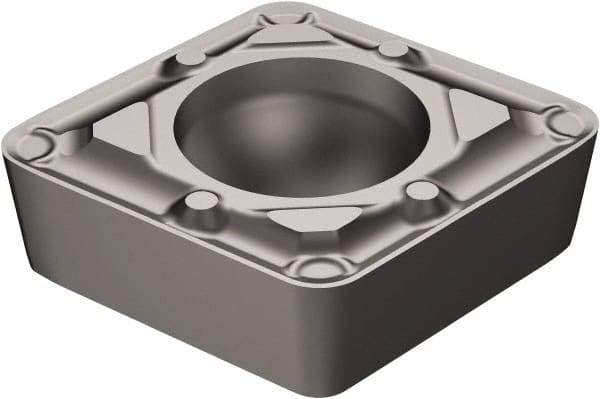 Sandvik Coromant - CCMT21.5 WF Grade 5015 Cermet Turning Insert - Uncoated, 80° Diamond, 1/4" Inscr Circle, 3/32" Thick, 0.2mm Corner Radius - Americas Industrial Supply