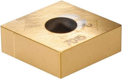 Sandvik Coromant - CNGA431 Grade 7015 Carbide Turning Insert - TiN Finish, 80° Diamond, 1/2" Inscr Circle, 3/16" Thick, 1/64" Corner Radius - Americas Industrial Supply