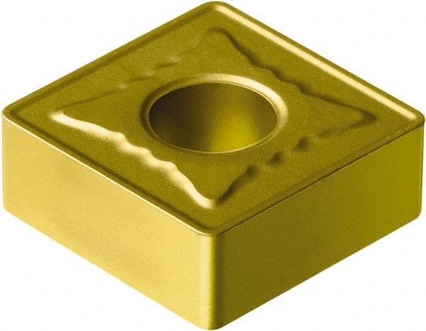Sandvik Coromant - SNMG434 MR Grade 235 Carbide Turning Insert - TiCN/TiN Finish, 90° Square, 1/2" Inscr Circle, 3/16" Thick, 1/16" Corner Radius - Americas Industrial Supply