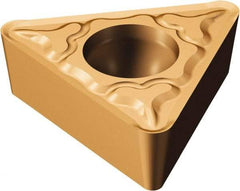 Sandvik Coromant - TPMT1.21.20 MF Grade 1125 Carbide Turning Insert - TiAlN/AlCr2O3 Finish, 60° Triangle, 5/32" Inscr Circle, 5/64" Thick, 0.2mm Corner Radius - Americas Industrial Supply