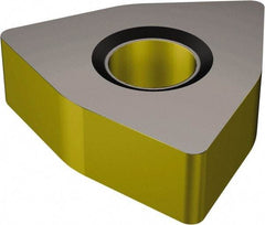 Sandvik Coromant - WNMA333 KR Grade 3225 Carbide Turning Insert - TiCN/AI2O3/TiN Finish, 80° Trigon, 3/8" Inscr Circle, 3/16" Thick, 3/64" Corner Radius - Americas Industrial Supply