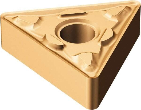 Sandvik Coromant - TNMG432 MM Grade 1125 Carbide Turning Insert - TiAlN/AlCr2O3 Finish, 60° Triangle, 1/2" Inscr Circle, 3/16" Thick, 1/32" Corner Radius - Americas Industrial Supply