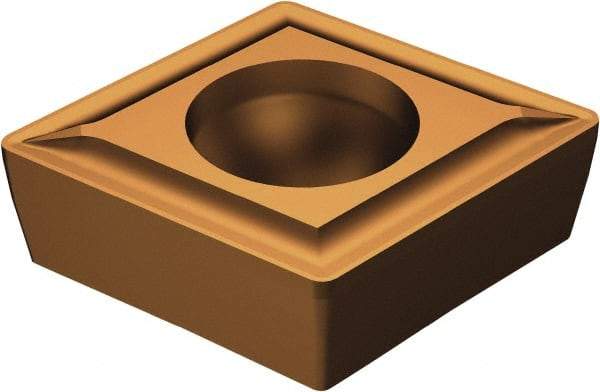 Sandvik Coromant - CCMT32.51 UF Grade 1125 Carbide Turning Insert - TiAlN/AlCr2O3 Finish, 80° Diamond, 3/8" Inscr Circle, 5/32" Thick, 1/64" Corner Radius - Americas Industrial Supply