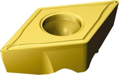 Sandvik Coromant - TRDC1308 M Grade 2025 Carbide Turning Insert - TiCN/AI2O3/TiN Finish, 55° Diamond, 11mm Inscr Circle, 5.525mm Thick, 1/32" Corner Radius - Americas Industrial Supply