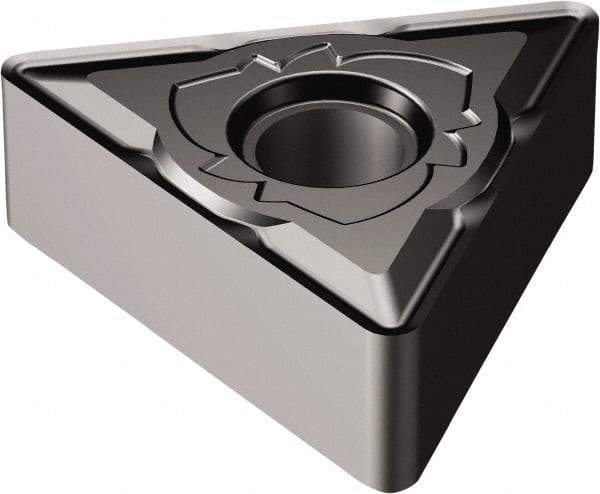 Sandvik Coromant - TNMG332 SM Grade 1105 Carbide Turning Insert - TiAlN Finish, 60° Triangle, 3/8" Inscr Circle, 3/16" Thick, 1/32" Corner Radius - Americas Industrial Supply