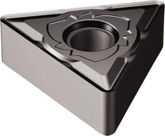 Sandvik Coromant - TNMG332 SM Grade 1105 Carbide Turning Insert - TiAlN Finish, 60° Triangle, 3/8" Inscr Circle, 3/16" Thick, 1/32" Corner Radius - Americas Industrial Supply