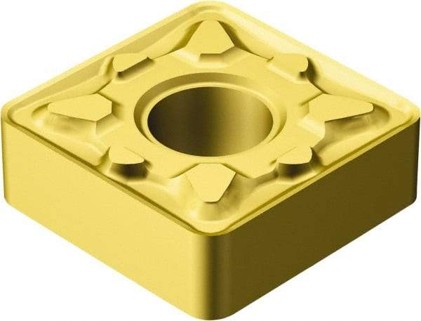Sandvik Coromant - SNMG544 MM Grade 2025 Carbide Turning Insert - TiCN/Al2O3/TiN Finish, 90° Square, 1/2" Inscr Circle, 1/4" Thick, 1/16" Corner Radius - Americas Industrial Supply