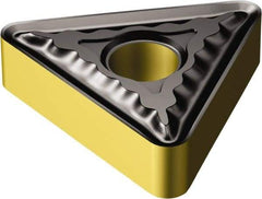 Sandvik Coromant - TNMG321 QM Grade 235 Carbide Turning Insert - TiCN/TiN Finish, 60° Triangle, 3/8" Inscr Circle, 1/8" Thick, 1/64" Corner Radius - Americas Industrial Supply