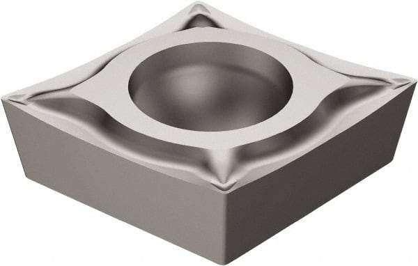 Sandvik Coromant - CCGT32.503 UM Grade H13A Carbide Turning Insert - Uncoated, 80° Diamond, 3/8" Inscr Circle, 5/32" Thick, 0.1mm Corner Radius - Americas Industrial Supply