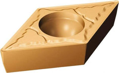 Sandvik Coromant - DCMT21.51 MM Grade 1125 Carbide Turning Insert - TiAlN/AlCr2O3 Finish, 55° Diamond, 1/4" Inscr Circle, 3/32" Thick, 1/64" Corner Radius - Americas Industrial Supply