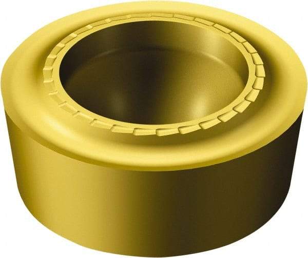 Sandvik Coromant - RCMT1204M0 SM Grade S05F Carbide Turning Insert - TiCN/AI2O3/TiN Finish, Round, 12mm Inscr Circle, 3/16" Thick - Americas Industrial Supply