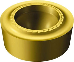 Sandvik Coromant - RCMT1204M0 SM Grade S05F Carbide Turning Insert - TiCN/AI2O3/TiN Finish, Round, 12mm Inscr Circle, 3/16" Thick - Americas Industrial Supply