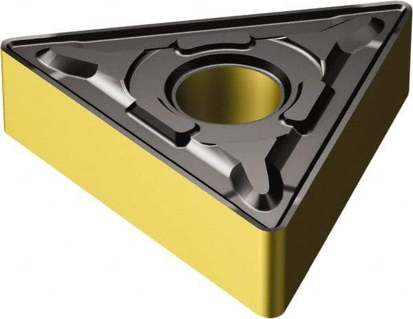 Sandvik Coromant - TNMG666 PR Grade 4315 Carbide Turning Insert - TiCN/Al2O3/TiN Finish, 60° Triangle, 3/4" Inscr Circle, 3/8" Thick, 3/32" Corner Radius - Americas Industrial Supply