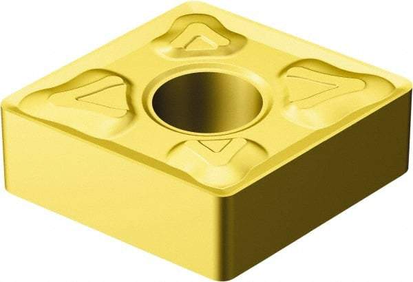 Sandvik Coromant - CNMG432 XM Grade GC30 Carbide Turning Insert - TiCN/AI2O3/TiN Finish, 80° Diamond, 1/2" Inscr Circle, 3/16" Thick, 1/32" Corner Radius - Americas Industrial Supply