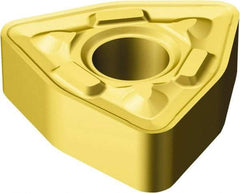 Sandvik Coromant - WNMG433 MR Grade 2025 Carbide Turning Insert - TiCN/AI2O3/TiN Finish, 80° Trigon, 1/2" Inscr Circle, 3/16" Thick, 3/64" Corner Radius - Americas Industrial Supply