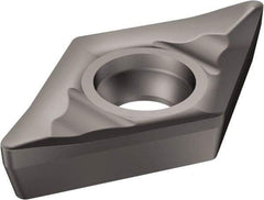 Sandvik Coromant - DCGX21.50 AL Grade H10 Carbide Turning Insert - Uncoated, 55° Diamond, 1/4" Inscr Circle, 3/32" Thick, 0.2mm Corner Radius - Americas Industrial Supply