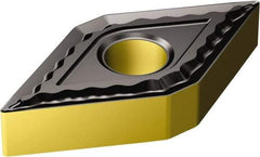 Sandvik Coromant - DNMG433 QM Grade 4315 Carbide Turning Insert - TiCN/AI2O3/TiN Finish, 55° Diamond, 1/2" Inscr Circle, 3/16" Thick, 3/64" Corner Radius - Americas Industrial Supply
