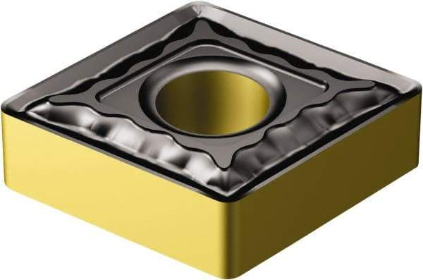 Sandvik Coromant - CNMG433 QM Grade 4335 Carbide Turning Insert - TiCN/AI2O3/TiN Finish, 80° Diamond, 1/2" Inscr Circle, 3/16" Thick, 3/64" Corner Radius - Americas Industrial Supply