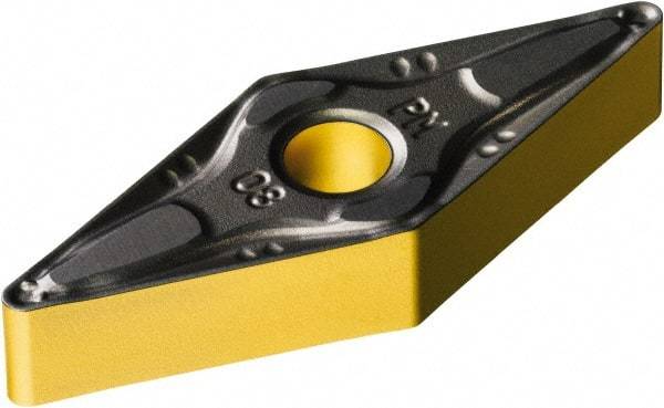 Sandvik Coromant - VNMG332 PM Grade 4315 Carbide Turning Insert - TiCN/Al2O3/TiN Finish, 35° Parallelogram, 3/8" Inscr Circle, 3/16" Thick, 1/32" Corner Radius - Americas Industrial Supply
