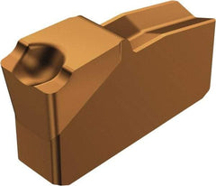 Sandvik Coromant - N151.240 9E 1125 Grade, 0.1575" Cutting Width, Carbide Cutoff Insert - 0° Neutral Lead Angle, 0.0138" Cnr Rad, TiAlN Coated - Americas Industrial Supply