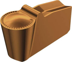 Sandvik Coromant - 30N151.2 5P 3mm Cutting Width Carbide Grooving Insert - 1.3mm Max Depth of Cut, Neutral, 1.5mm Corner Radius, TiAlN Finish - Americas Industrial Supply