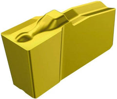 Sandvik Coromant - 40N151.2 4G Grade 1005, 5mm Cutting Width Carbide Grooving Insert - Neutral, TiAlN/TiN Finish - Americas Industrial Supply