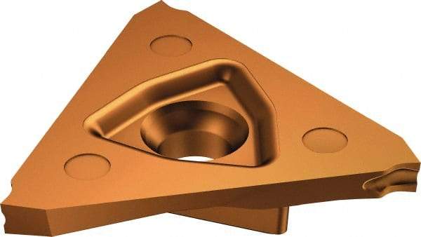 Sandvik Coromant - N123T3T CM 1125 Grade, 0.0591" Cutting Width, Carbide Cutoff Insert - 0° Neutral Lead Angle, 0.0039" Cnr Rad, TiAlN Coated - Americas Industrial Supply