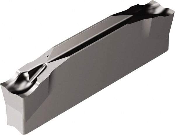 Sandvik Coromant - N123x2H CM 1105 Grade, 0.1575" Cutting Width, Carbide Cutoff Insert - 0° Neutral Lead Angle, 0.0079" Cnr Rad, TiAlN Coated - Americas Industrial Supply