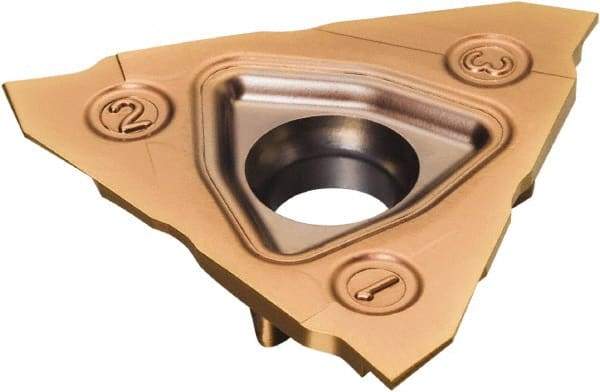 Sandvik Coromant - TN123T3 RS 1mm Cutting Width Carbide Grooving Insert - 2.2mm Max Depth of Cut, Neutral, 0.5mm Corner Radius, TiAlN Finish - Americas Industrial Supply
