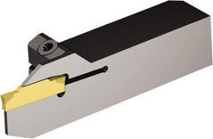 Sandvik Coromant - QS, Internal or External, Right Hand, 0.3937" Max Depth of Cut, Indexable Grooving Tool Holder - N123E2-0200-0002-CM Insert Compatibility, 3/8" Shank Height, 3/8" Shank Width, 2.7559" OAL - Americas Industrial Supply