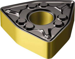Sandvik Coromant - WNMG333 WM Grade 3225 Carbide Turning Insert - TiCN/AI2O3/TiN Finish, 80° Trigon, 3/8" Inscr Circle, 3/16" Thick, 3/64" Corner Radius - Americas Industrial Supply
